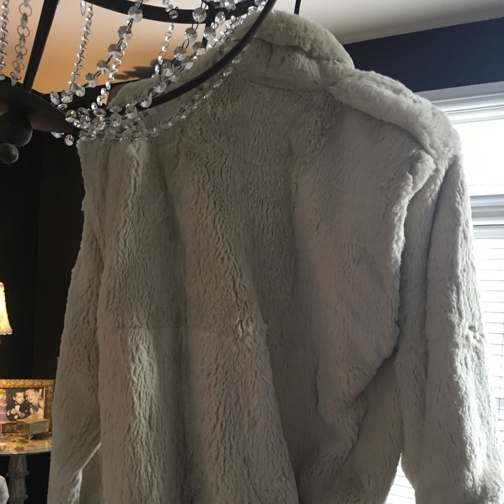 Carol Little Rabbit Fur Jacket - Picture 2 of 3